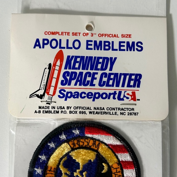 Kennedy Space Center Spaceport USA Apollo Emblems Set of 12 Made In USA (18B) - Picture 2 of 10